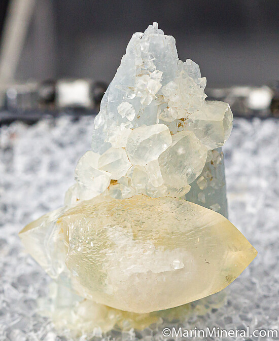 Calcite on Celestite