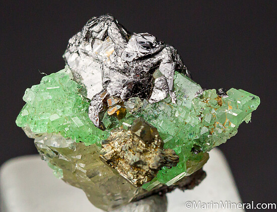 Tsavorite, Graphite, Pyrite, Diopside