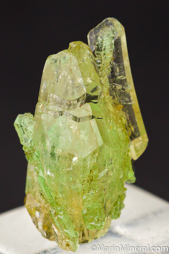 Tsavorite on Diopside