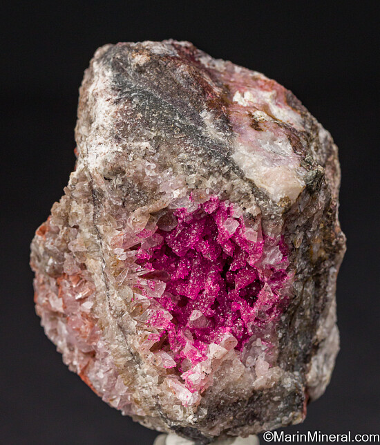 Roselite on Quartz