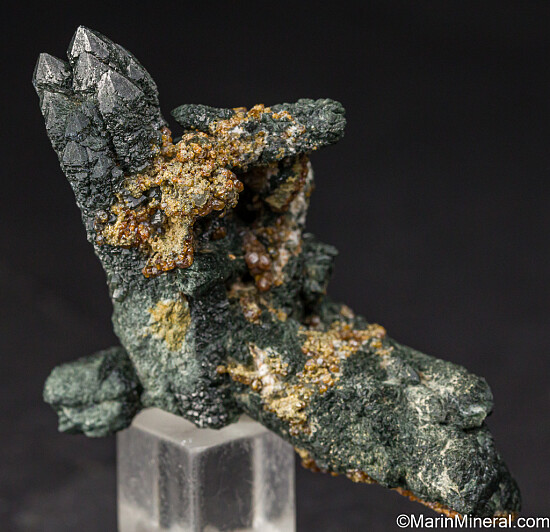 Andradite on Quartz