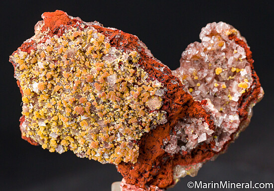 Mimetite with Calcite