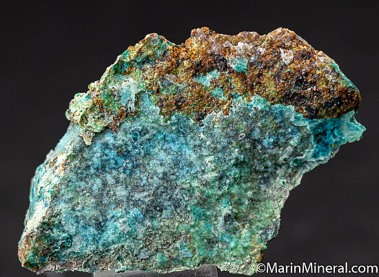 Quartz over Chrysocolla