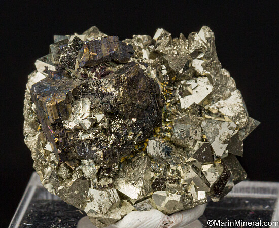 Bournonite on Pyrite