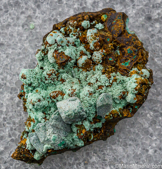 Malachite after Azurite