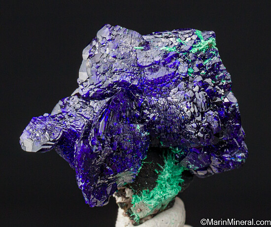 Azurite with Malachite