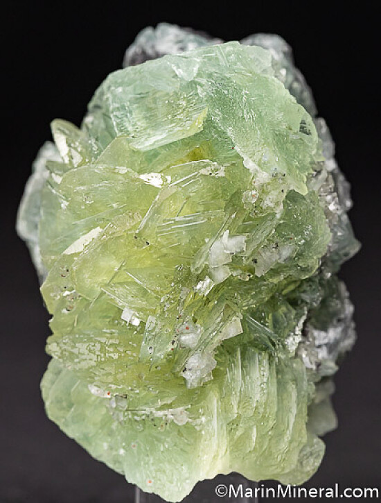 Prehnite on Graphite