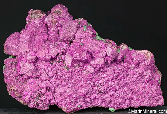 Malachite on Cobaltian Calcite