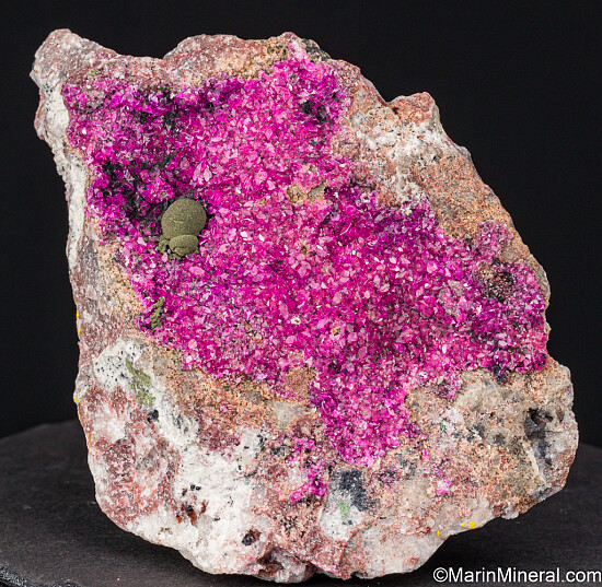 Kolwezite on Cobaltian Calcite