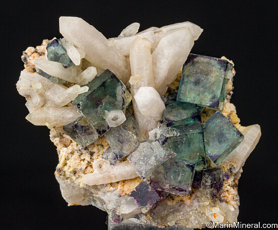 Fluorite with Quartz