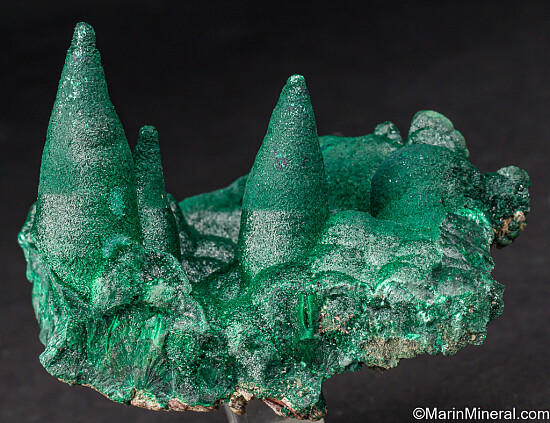 Malachite stalactites