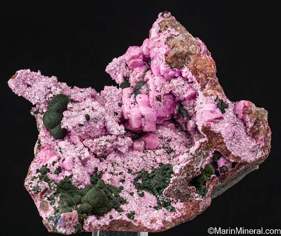 Kolwezite on Cobaltian Calcite