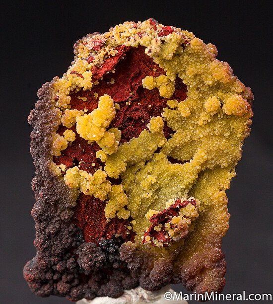 Mimetite, Plattnerite with Calcite
