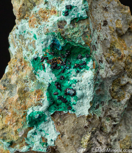 Clinoclase on Cornubite