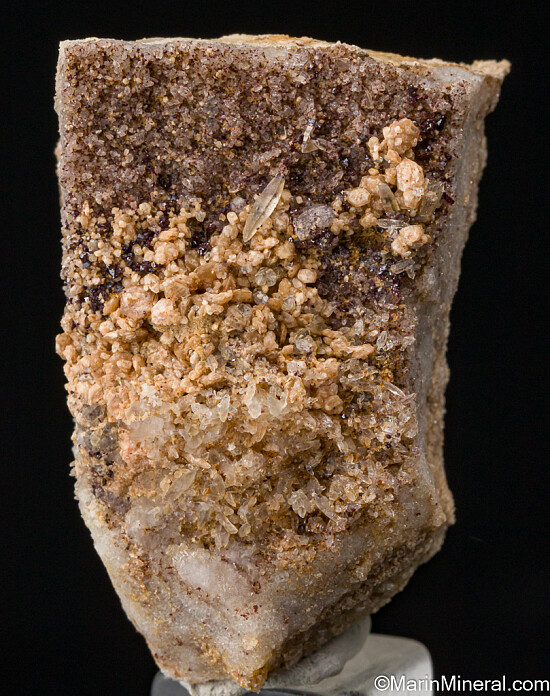 Svanbergite, Rutile on Quartz