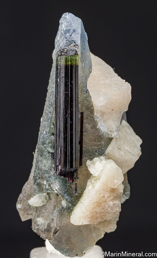 Tourmaline on Quartz