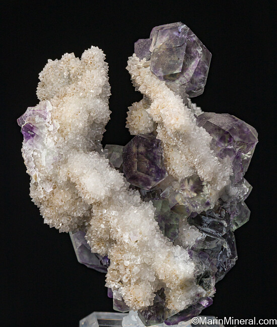 Fluorite on Quartz