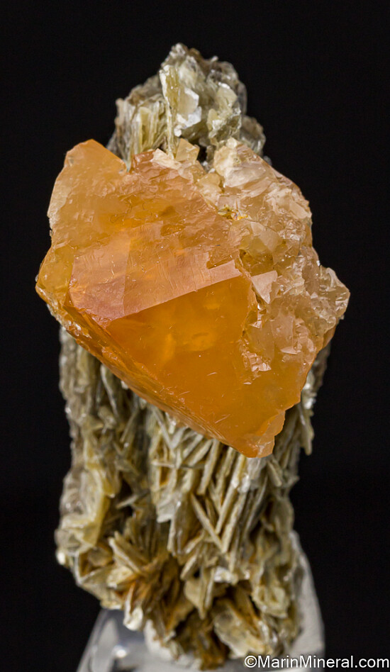 Scheelite on Muscovite