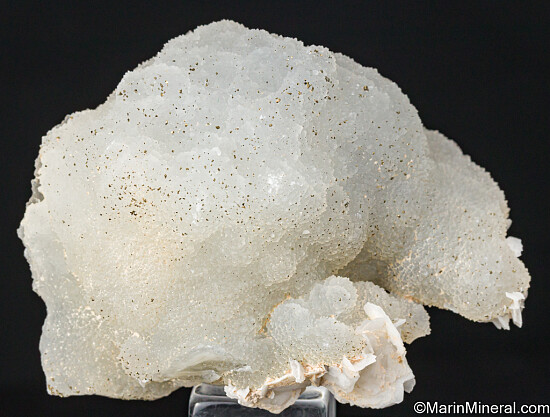 Quartz cast with Calcite, Pyrite