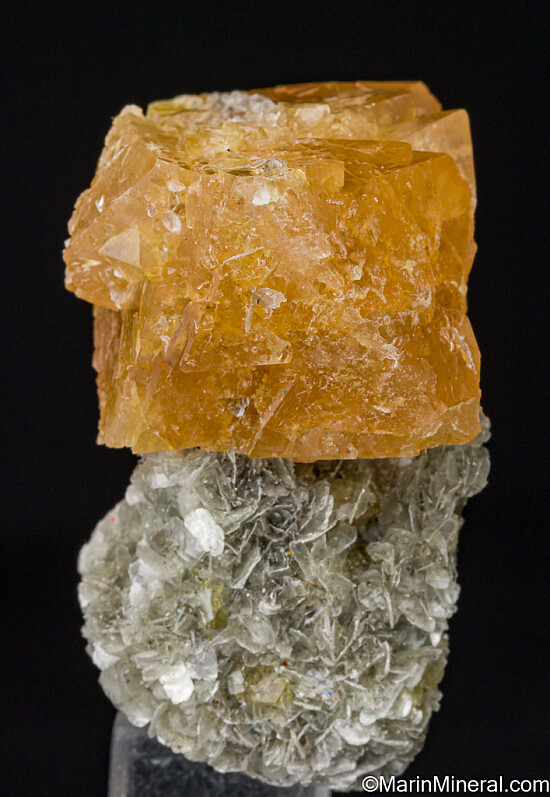 Scheelite on Muscovite