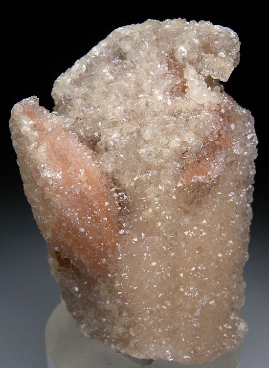 Quartz on Calcite on Danburite