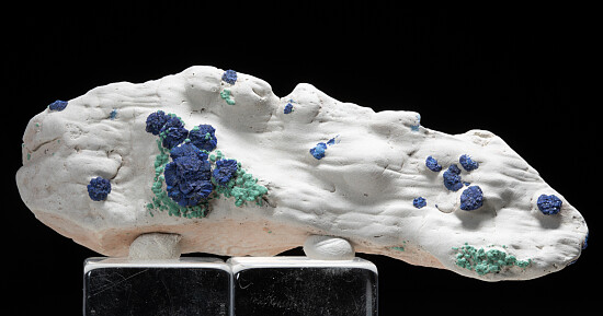 Azurite with Malachite