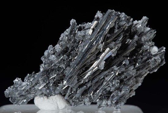 Stibnite with Calcite