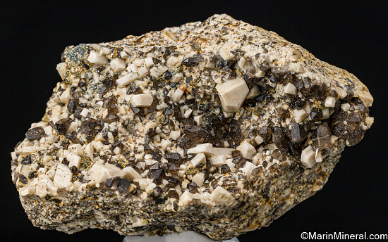 Hematite, Smokey Quartz, Feldspar