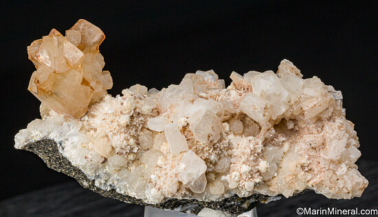 Calcite on Chabazite