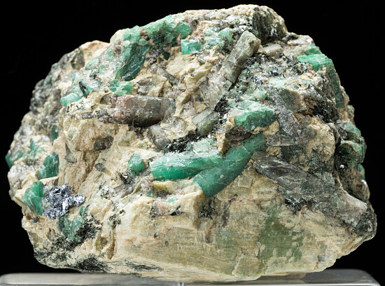 Emerald, Molybdenite