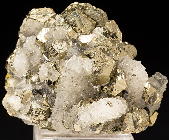 Pyrite, Quartz, Ferberite