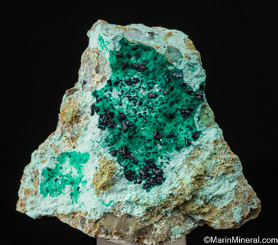 Clinoclase on Cornubite