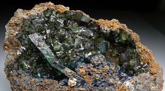 Ludlamite with Vivianite