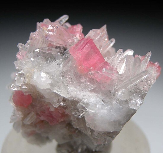 Rhodochrosite with Fluorite