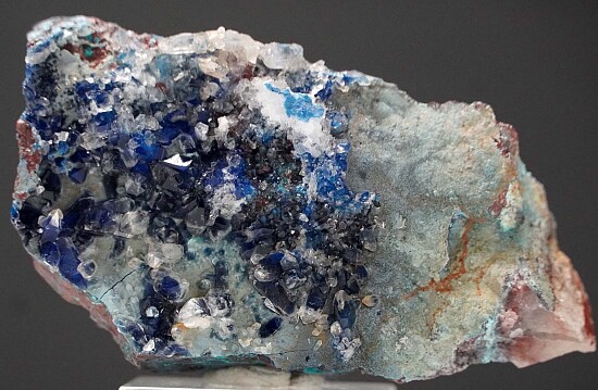 Shattuckite in Quartz