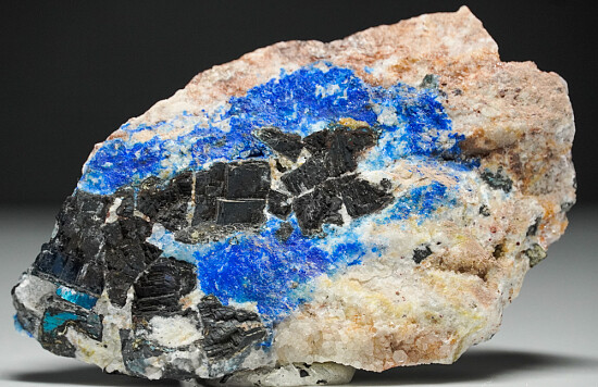 Linarite with Galena