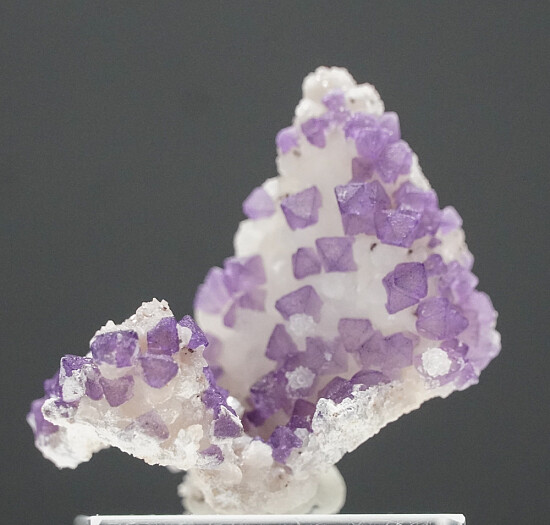 Fluorite on Quartz epimorph