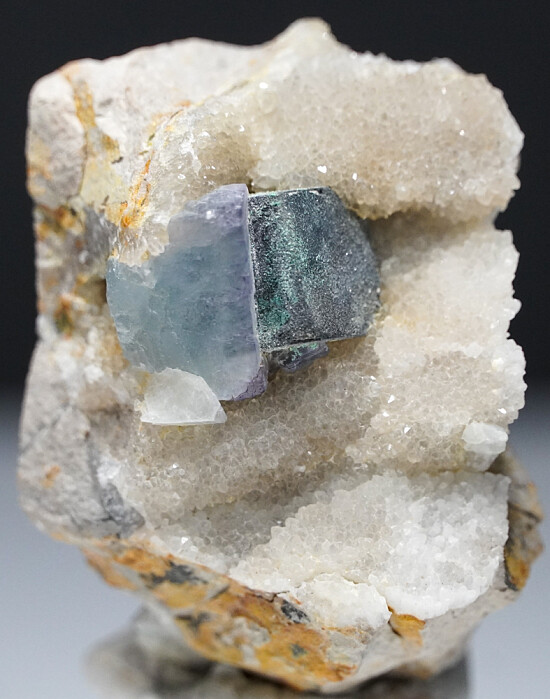Fluorite, Galena on Quartz