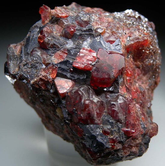Rhodonite with Galena