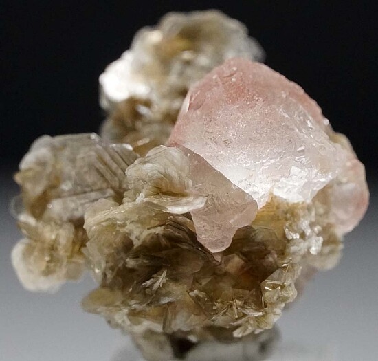 Fluorite on Muscovite