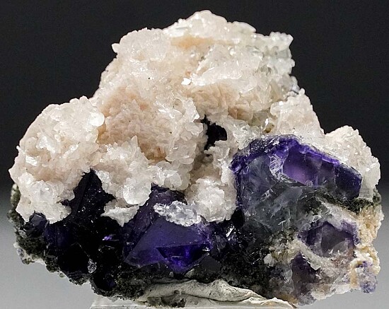 Fluorite with Calcite