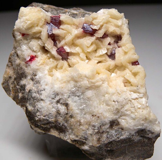 Cinnabar on Dolomite