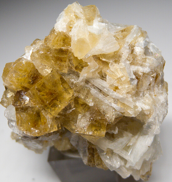 Fluorite on Celestite