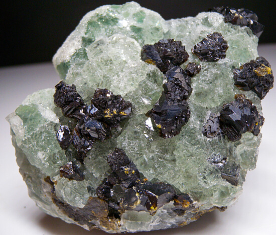 Sphalerite on Fluorite
