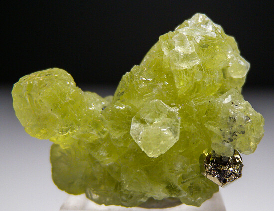Prehnite with Pyrite