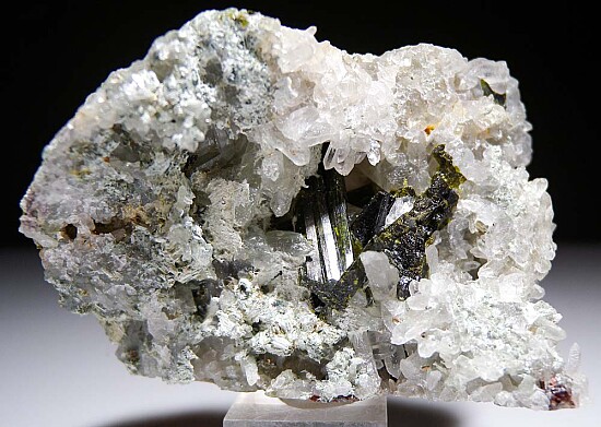 Epidote on Quartz