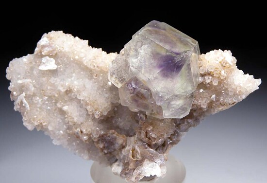 Fluorite on Quartz