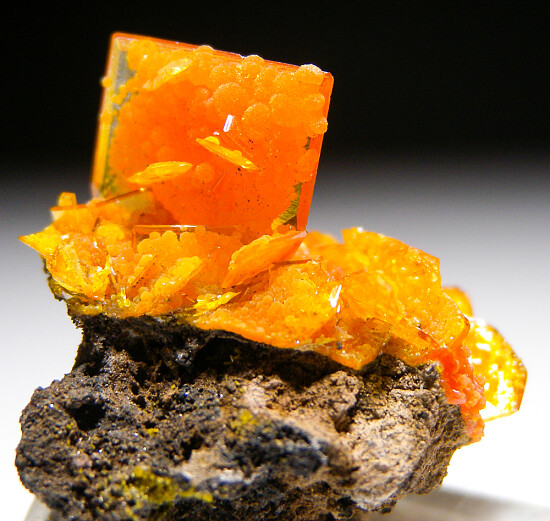 Wulfenite with Mimetite