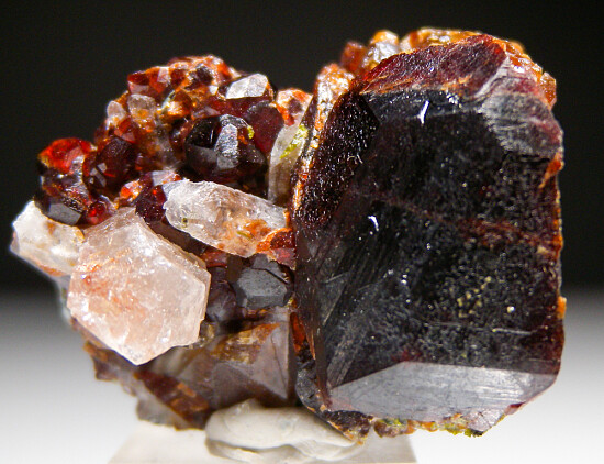 Andradite with Quartz