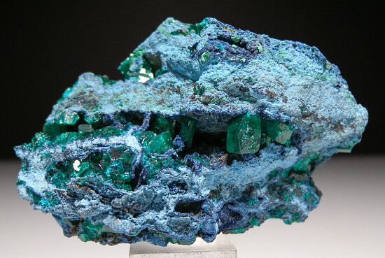 Dioptase, Plancheite, Shattuckite. Malachite
